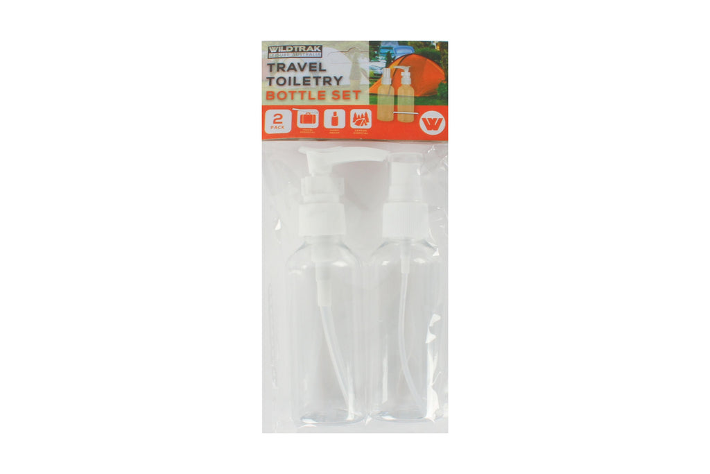 Travel Bottle Set with Pump and Spray, 2pce - view 2