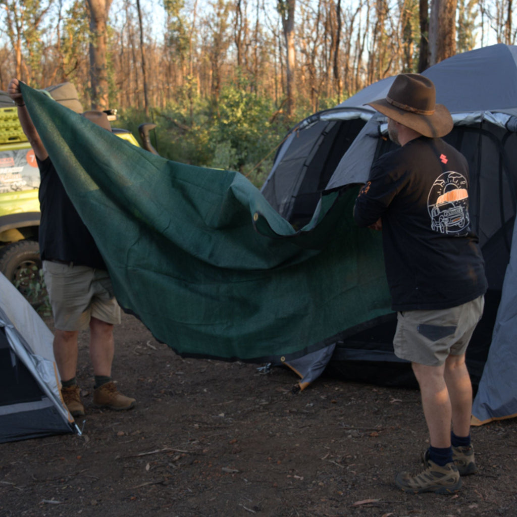 Wildtrak 2.4x3.6m Ultramesh Multipurpose Ground Protection Cover with Eyelets - view 3