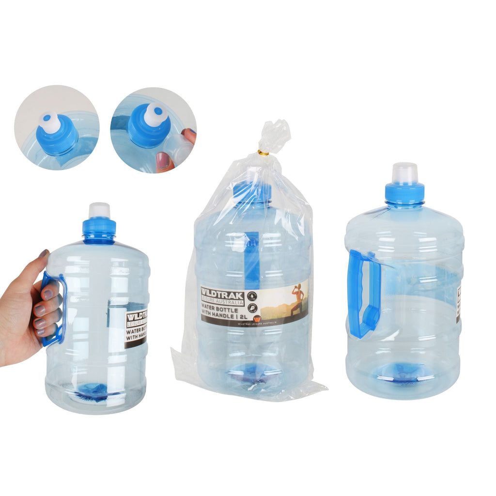 Wildtrak 2L Extra Large Pop top Hydration Water Bottle with Easy Grip Handle - view 4
