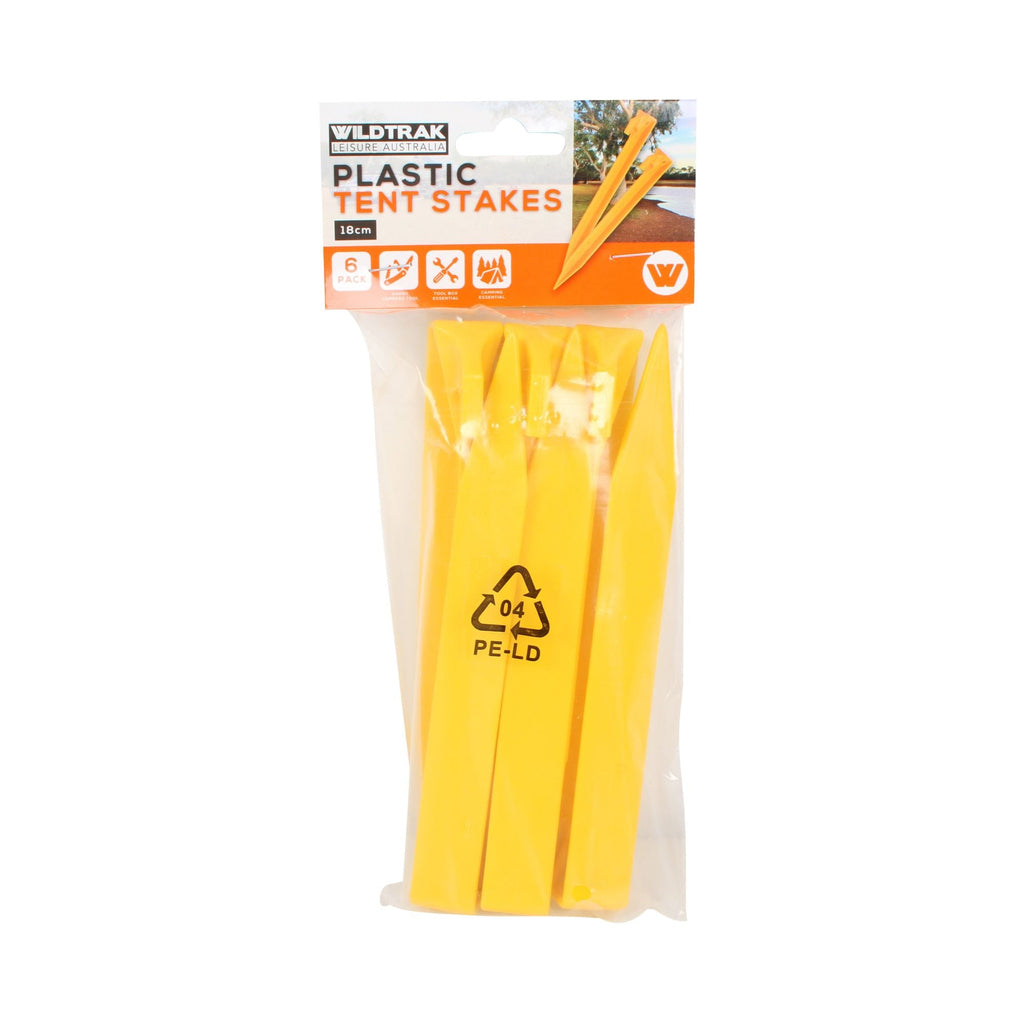Wildtrak 6 Pack Plastic Tent Pegs 17cm - view 6