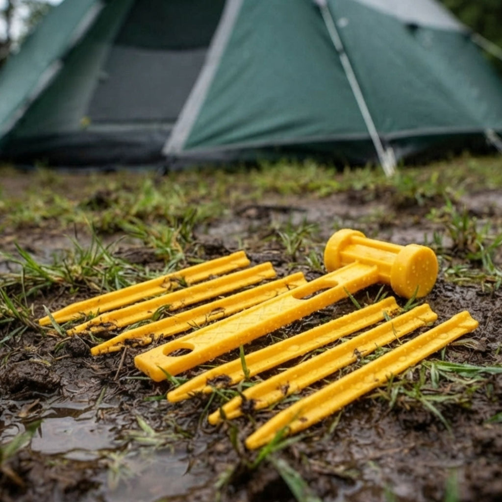 Wildtrak 7pc Plastic Pegs and Mallet Set - view 2