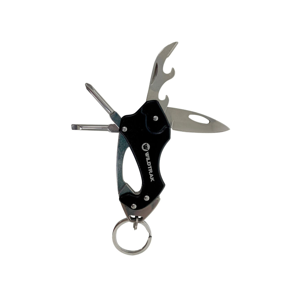 Wildtrak 6 in 1 Multi Function Tool Key Ring with Army Knife