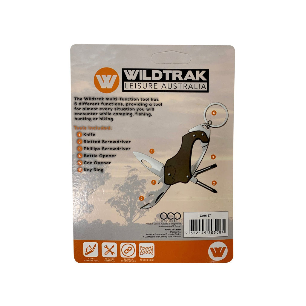 Wildtrak 6 in 1 Multi Function Tool Key Ring with Army Knife - view 8