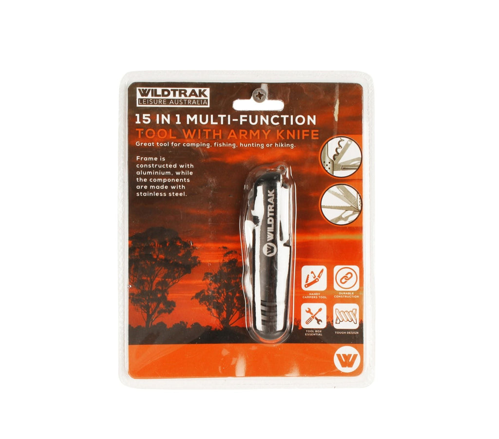 Wildtrak 15 in 1 Multi Function Tool with Army Knife - view 7