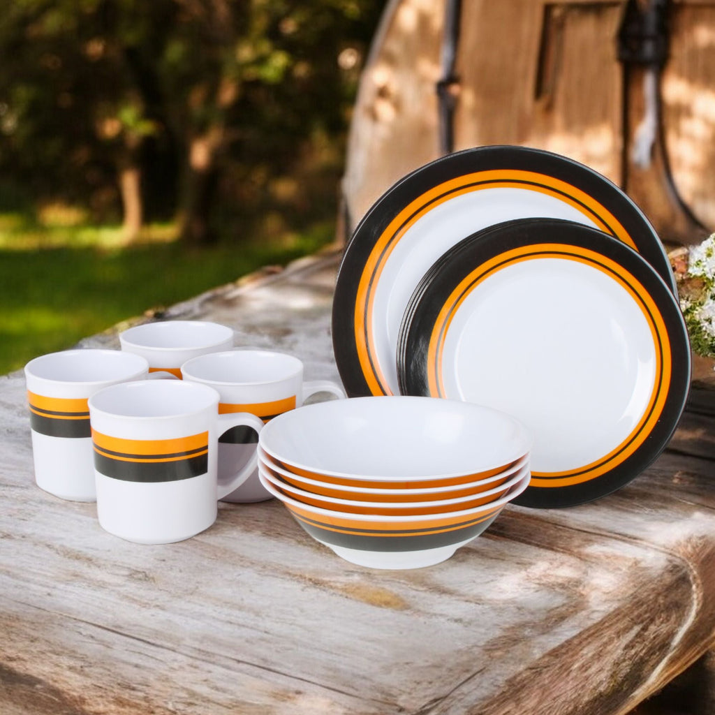 Wildtrak 16 Piece Melamine Camping Picnicking Dinner Set, BPA Free - view 2