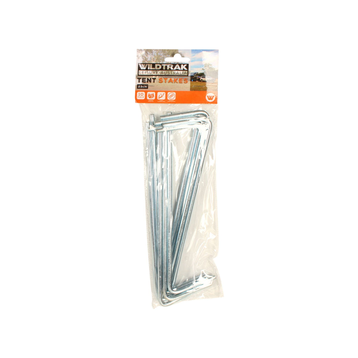 Wildtrak 10 Pack Stainless Steel Tent Pegs 23cm - view 7