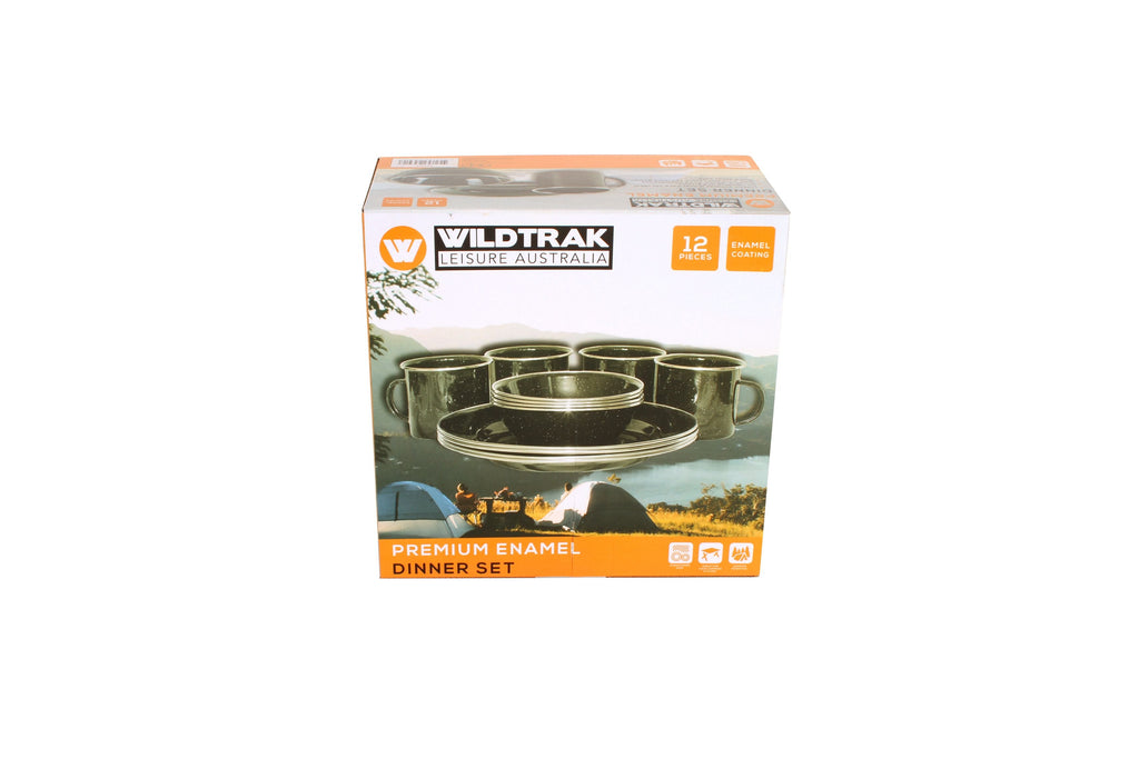 12pc Premium Enamel Dinner Set - view 4