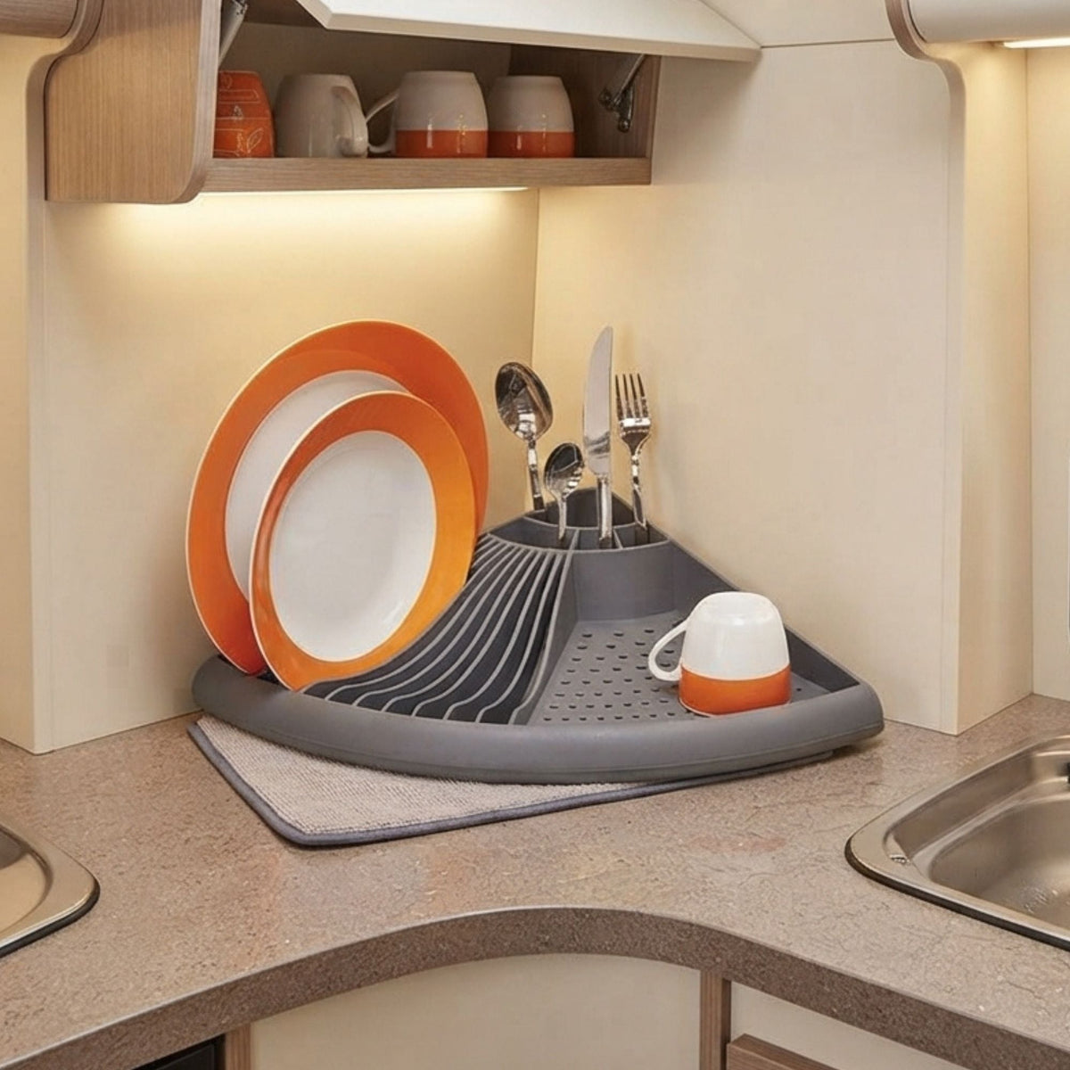 Wildtrak Corner Dish Rack 49x34x9cm - view 3