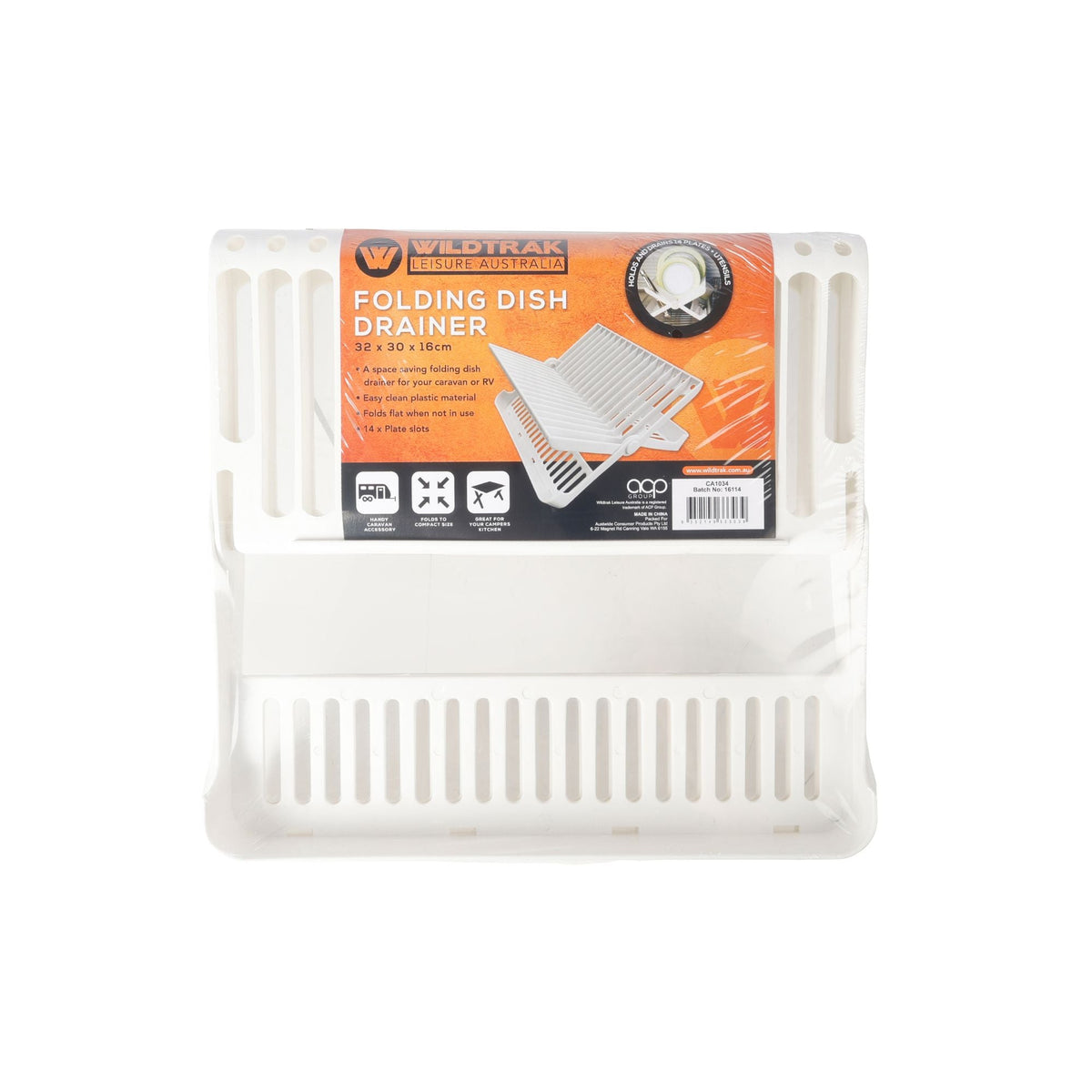 Wildtrak Folding Dish Drainer 32x30x16cm - view 6