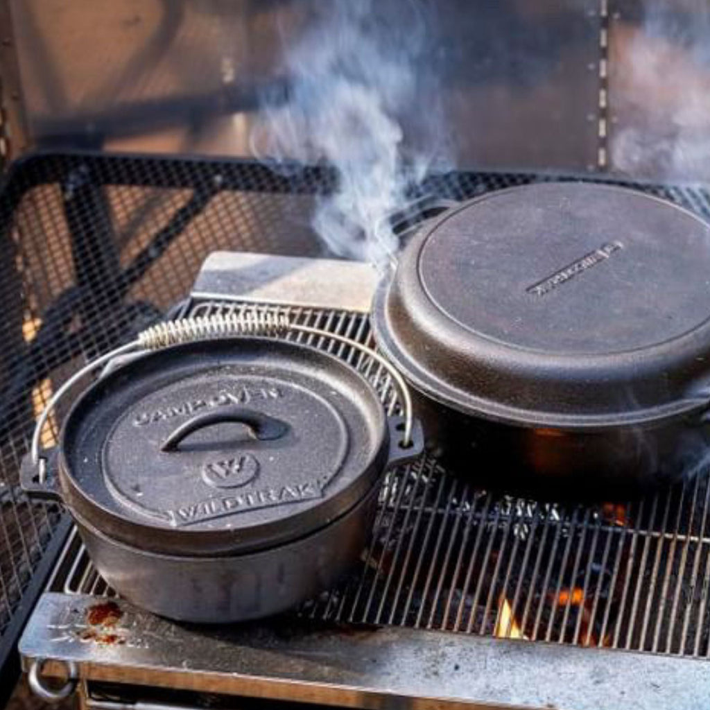 Wildtrak 2 Quart Heavy-duty Round Camp Oven with Lip and Handle, Pre-Seasoned - view 6