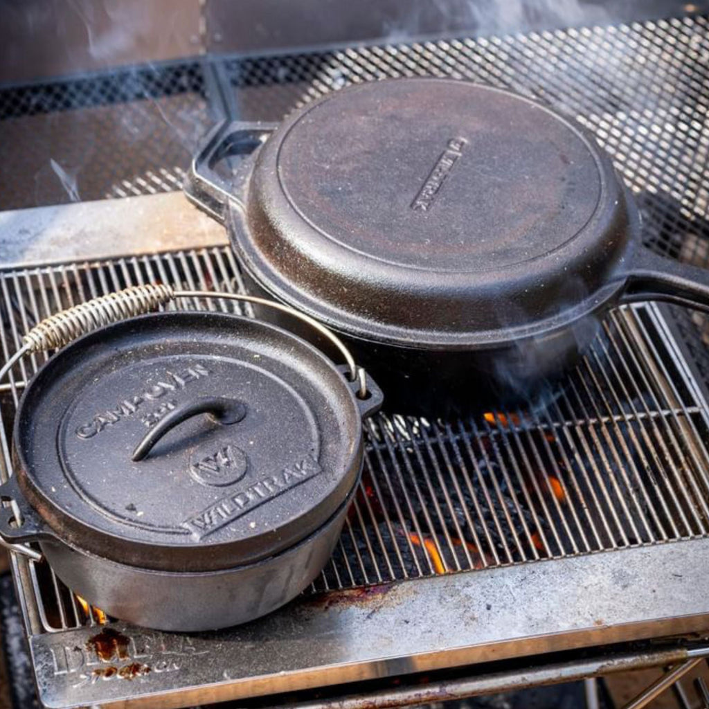 Wildtrak 2 Quart Heavy-duty Round Camp Oven with Lip and Handle, Pre-Seasoned - view 8
