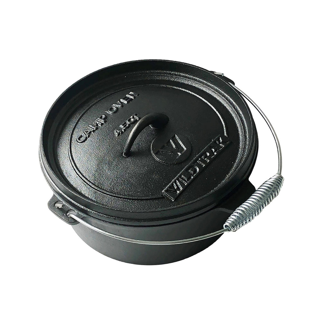 Wildtrak 4.5 Quart Heavy-duty Round Camp Oven Pre-Seasoned with Lip & Handle