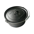Wildtrak 12 Quart Heavy-duty Round Camp Oven with Lip and Handle, Pre-Seasoned