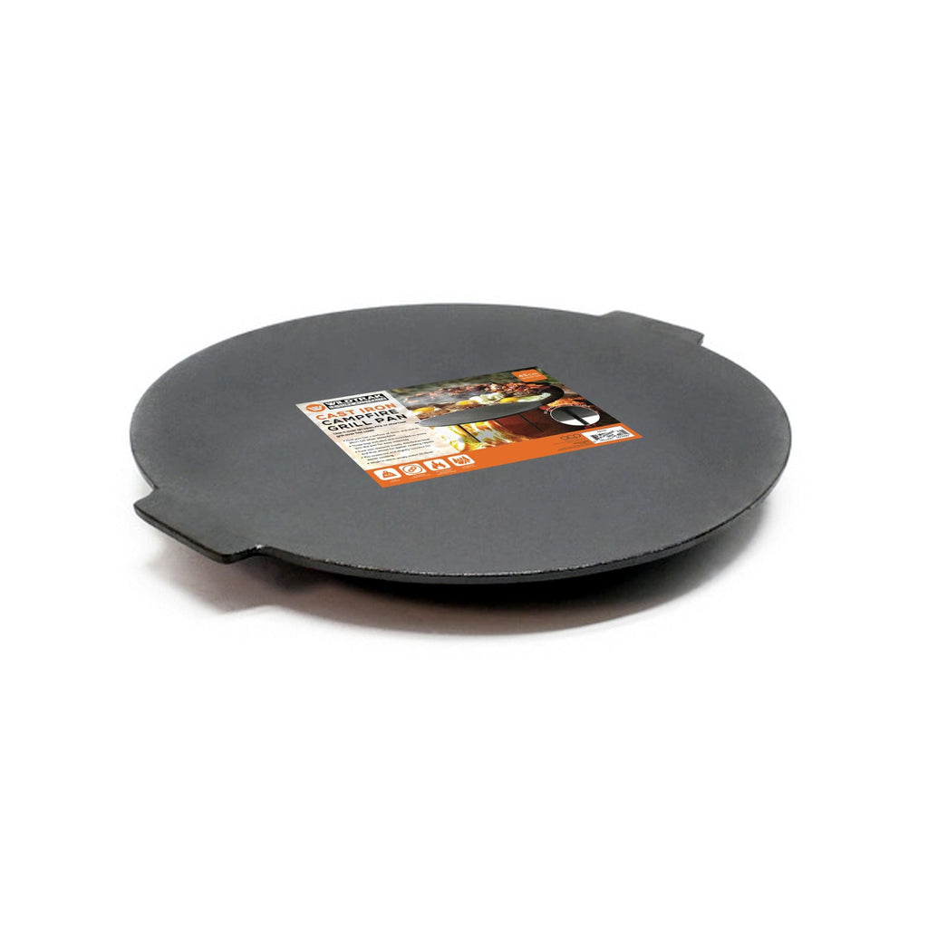Wildtrak Pre-Seasoned Round Cast Iron BBQ Plate with Removable Legs 45cm - view 3