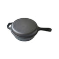 Wildtrak 3.2 Quart Pre-Seasoned Cast Iron 2in1 Combo Cooker 26.5x4cm