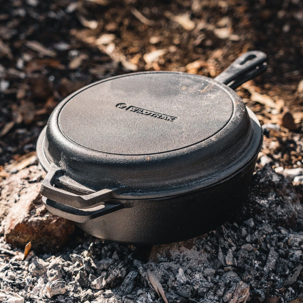 Wildtrak 3.2 Quart Pre-Seasoned Cast Iron 2in1 Combo Cooker 26.5x4cm - view 9