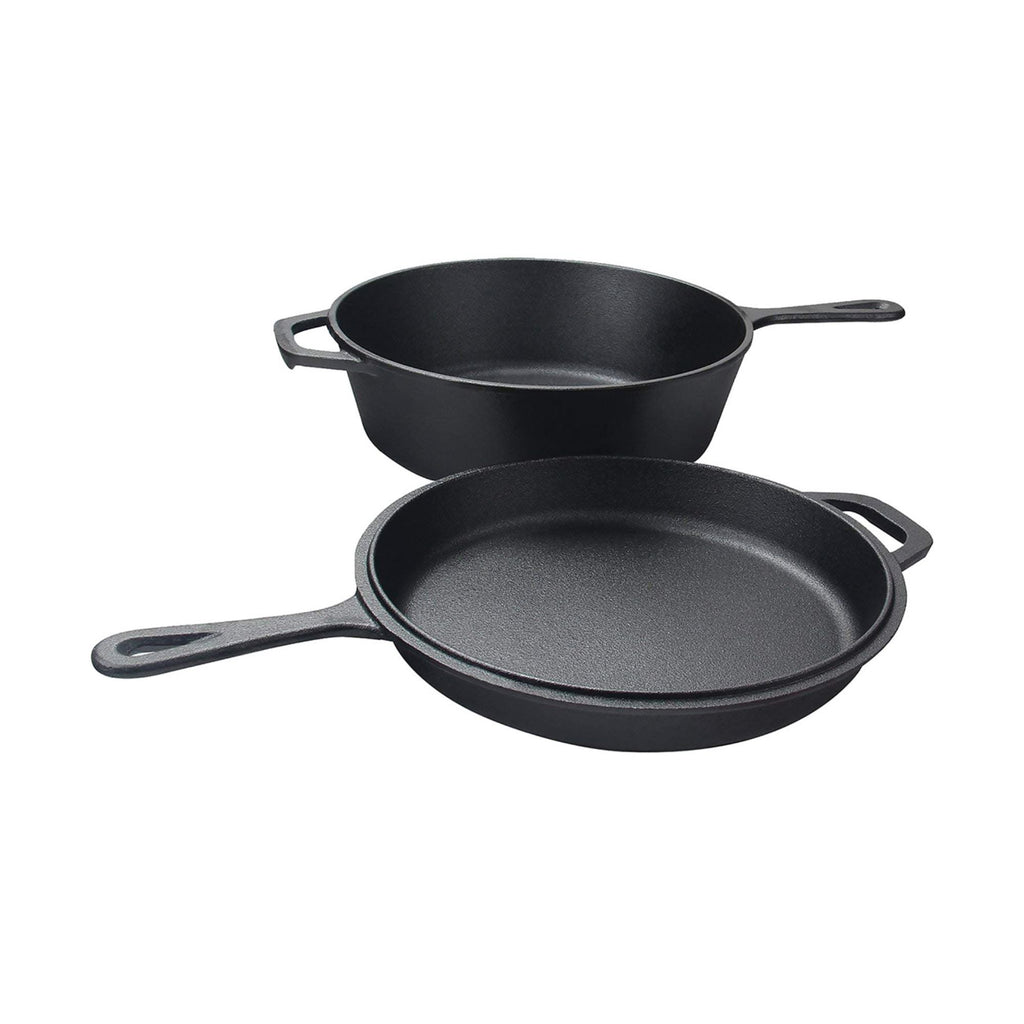 Wildtrak 3.2 Quart Pre-Seasoned Cast Iron 2in1 Combo Cooker 26.5x4cm - view 6