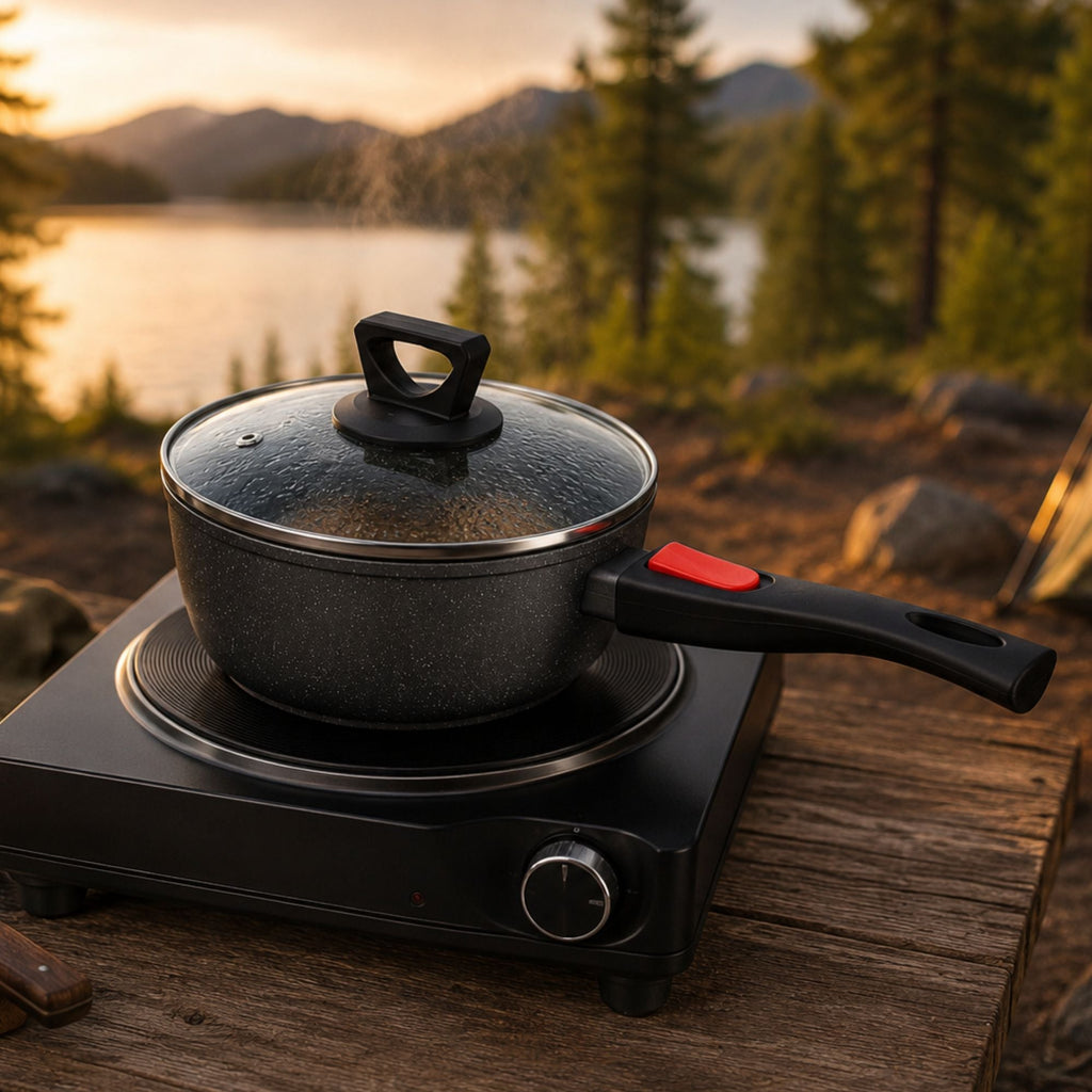 Wildtrak 18cm Non-stick Induction Safe Saucepan with Detachable Handle - view 2