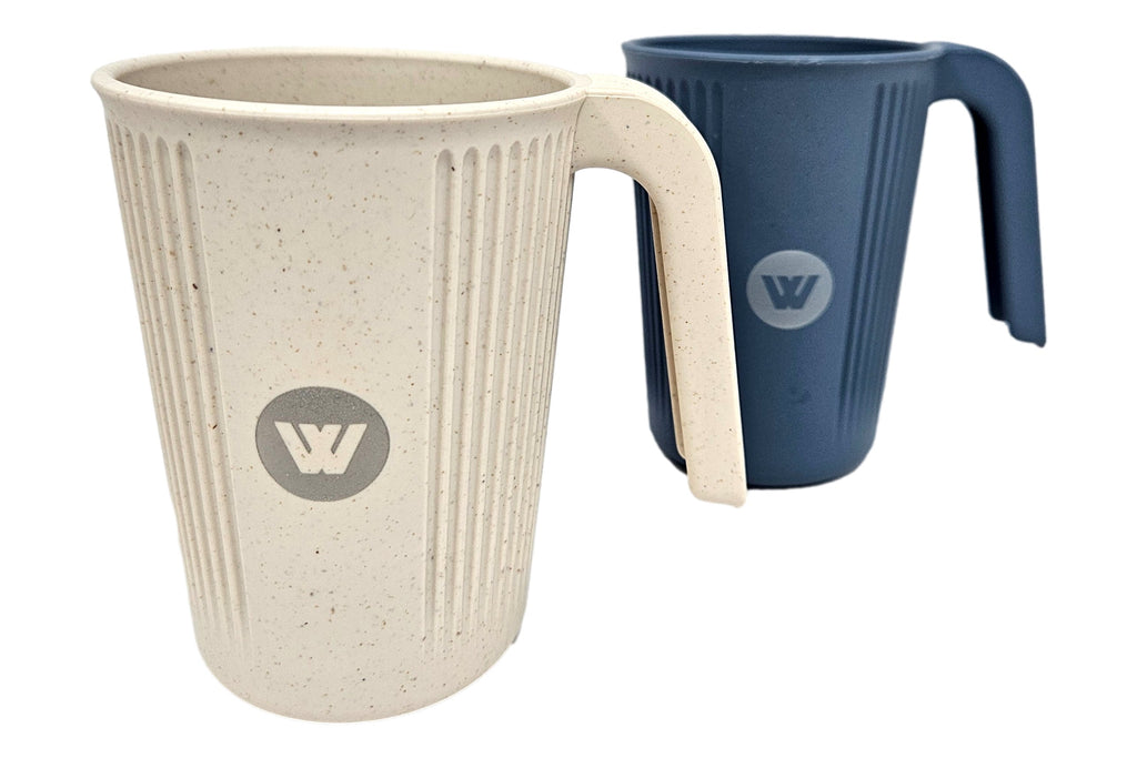 Wildtrak Wheat Straw Cup with Handle 350ml – Beige or Blue - view 14