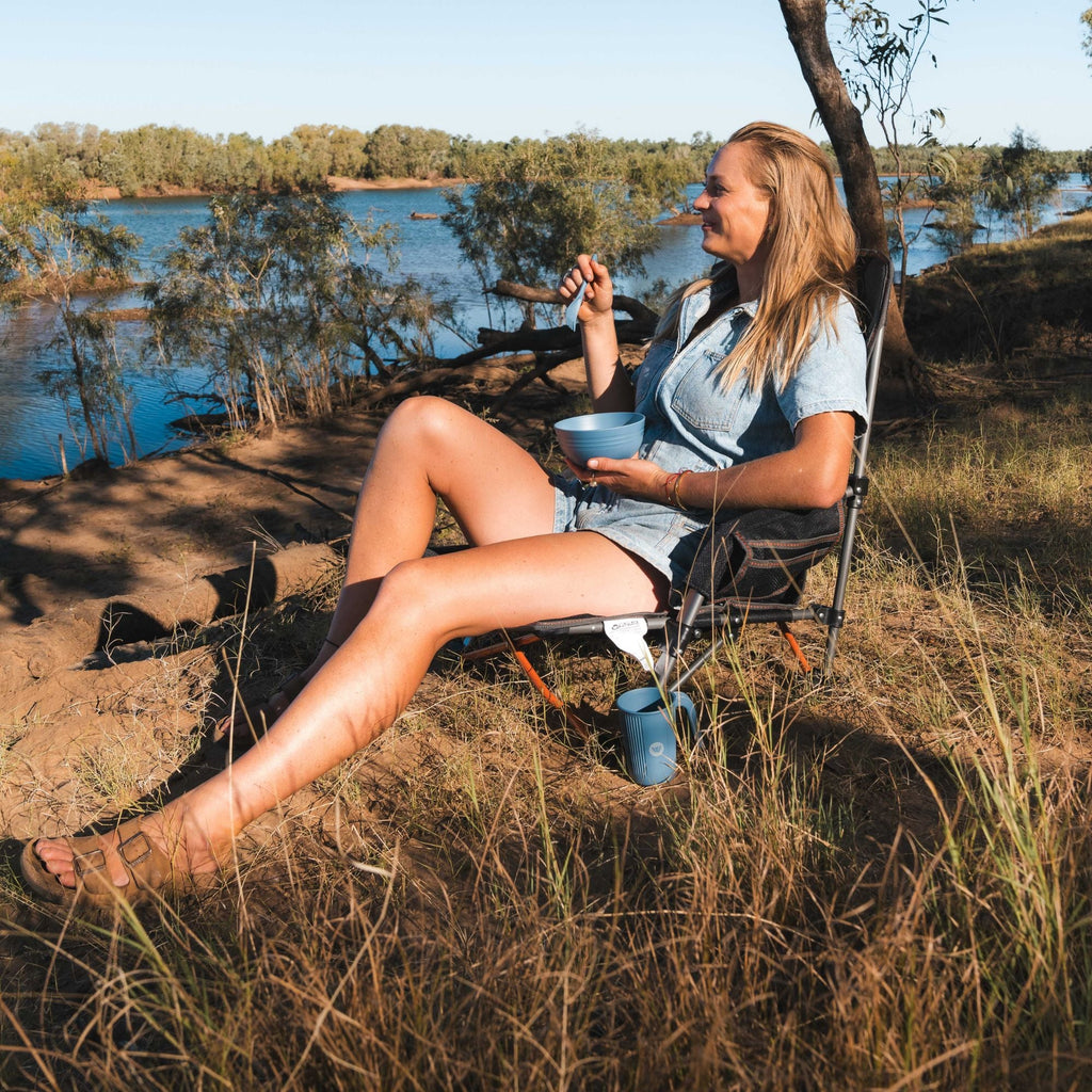 Wildtrak Wheat Straw Cup with Handle 350ml – Beige or Blue - view 4