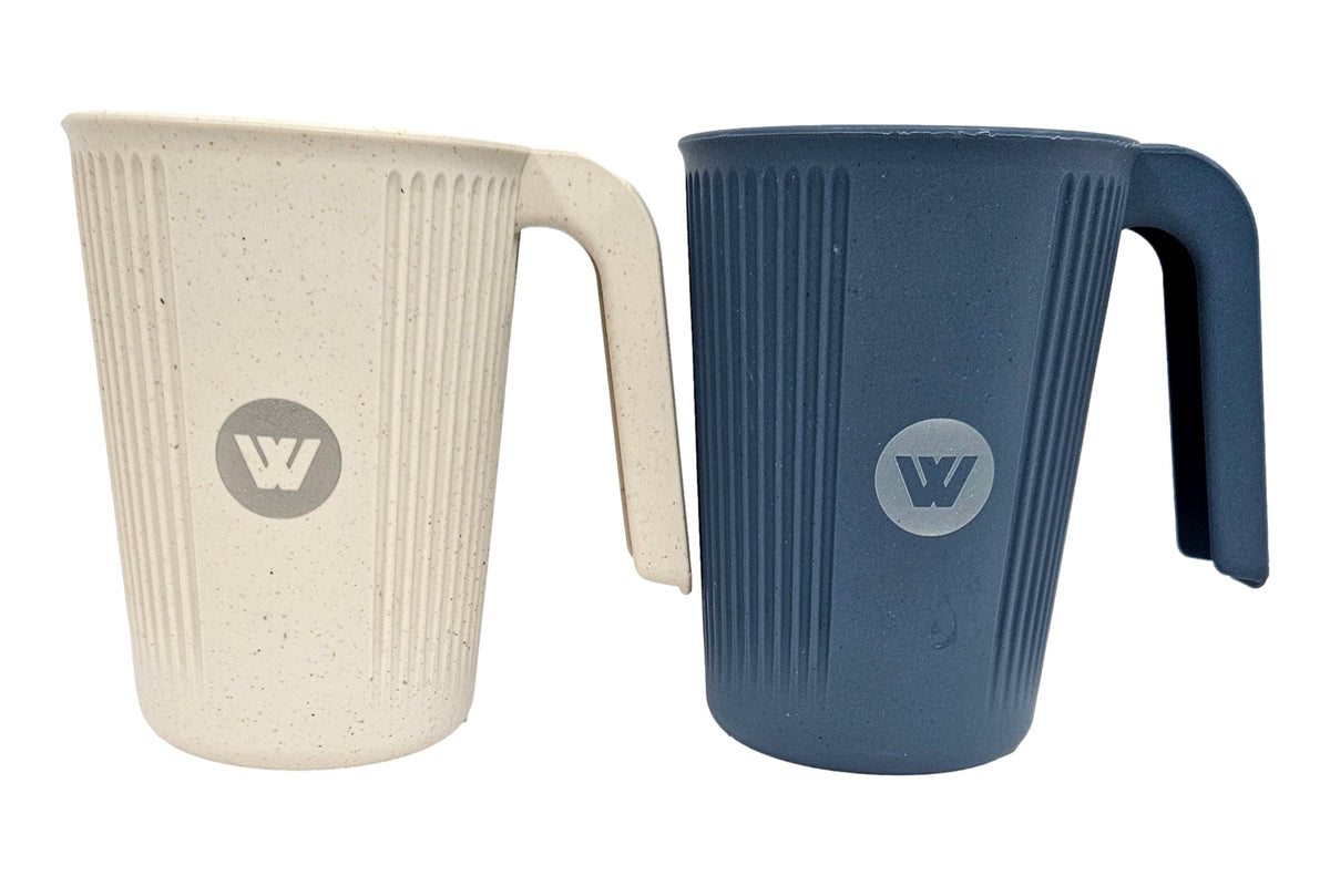 Wildtrak Wheat Straw Cup with Handle 350ml – Beige or Blue - view 12