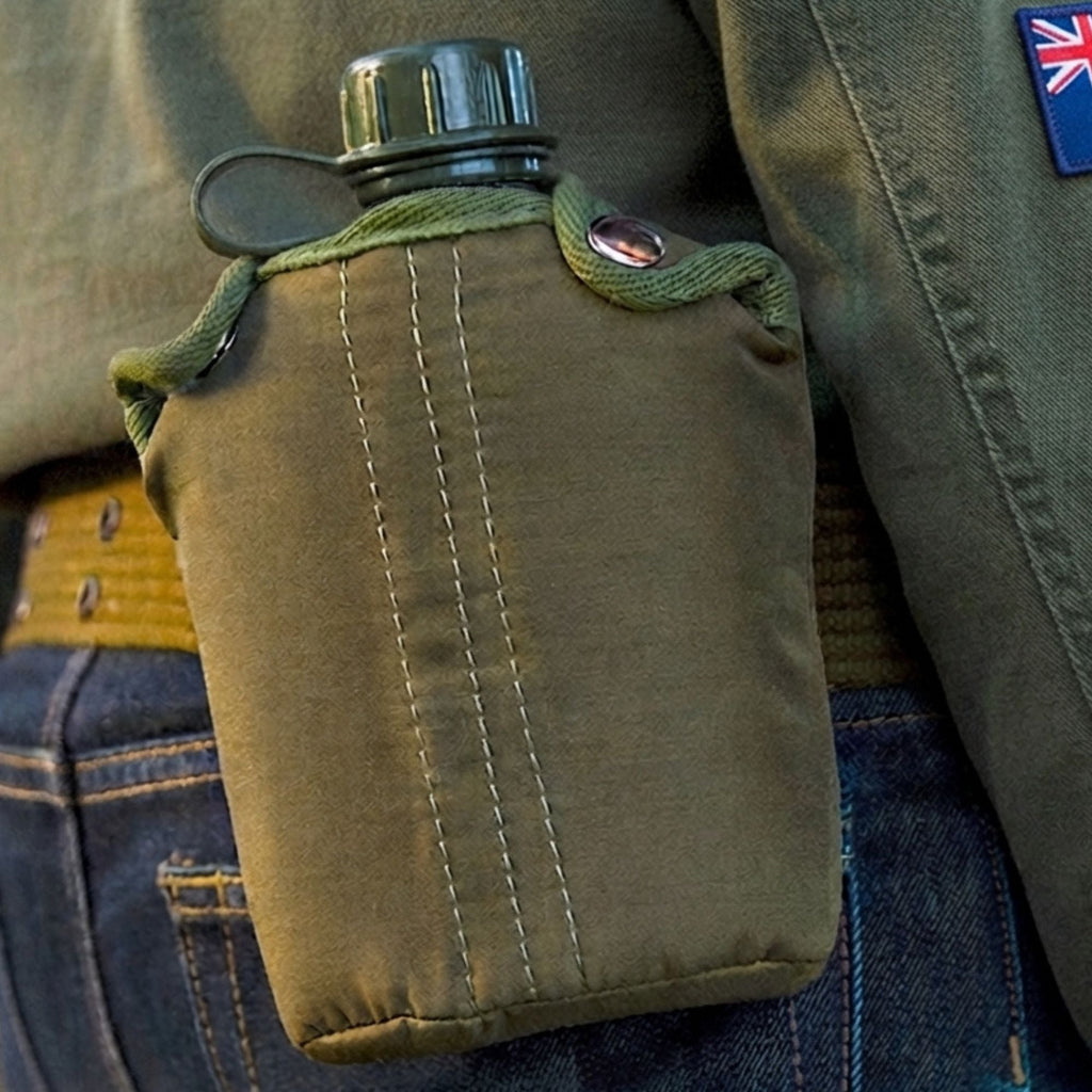 Wildtrak 1-Quart Water Canteen with Cover - Military Green - view 3