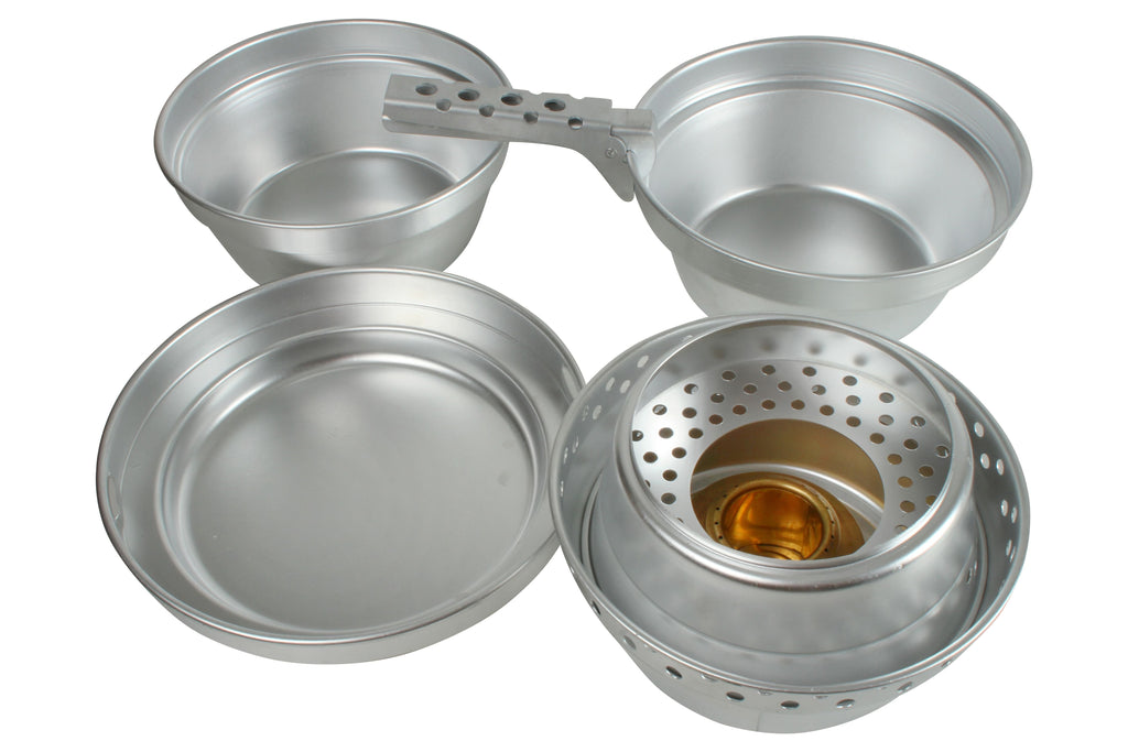 Wildtrak 8pc Aluminium Cook Set with Alcohol Burner - view 15