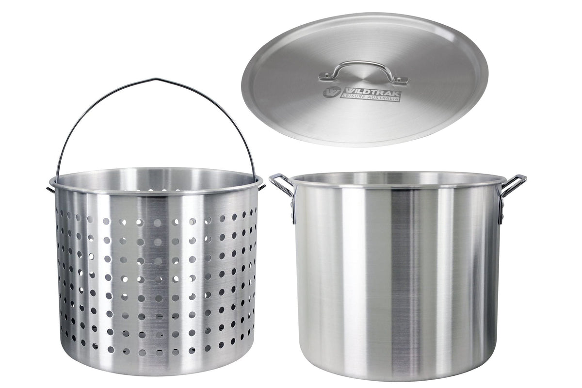 Wildtrak Aluminium Crab Cooker Stock Pot 40L with Basket, Handles, Lid and Strainer - view 9