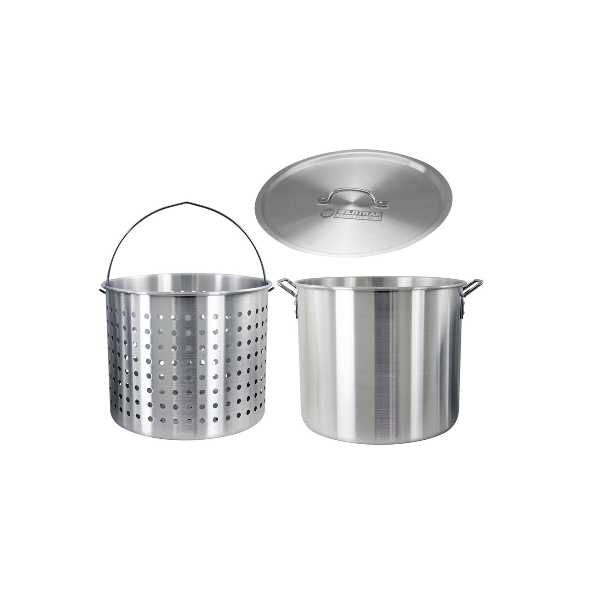 Wildtrak Aluminium Crab Cooker Stock Pot 40L with Basket, Handles, Lid and Strainer - view 3