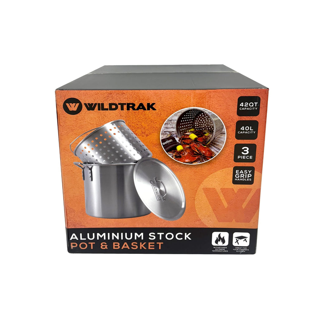 Wildtrak Aluminium Crab Cooker Stock Pot 40L with Basket, Handles, Lid and Strainer - view 8