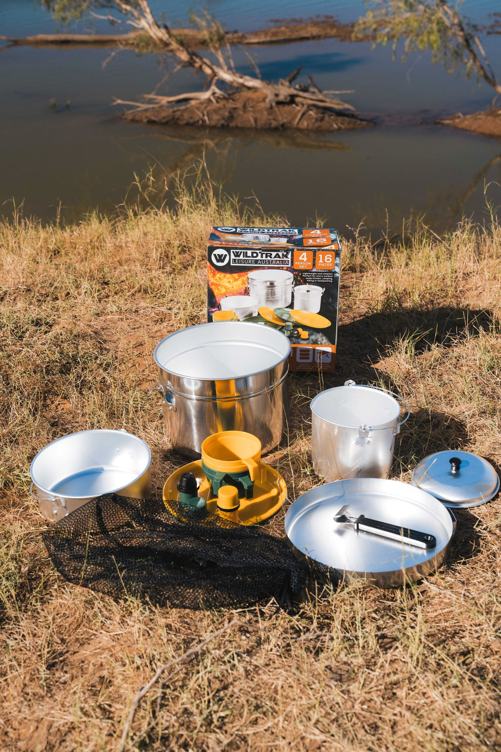 4 Person - 16 Piece Aluminium Mess Kit, Lightweight and Compact - view 3