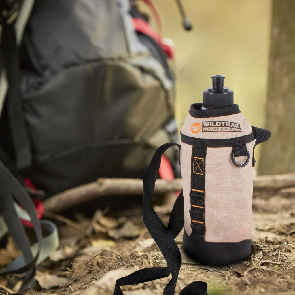 Wildtrak 1L Hydration Water Bottle with Removable Insulated Wrap Sipper Cap and Shoulder Strap - view 2