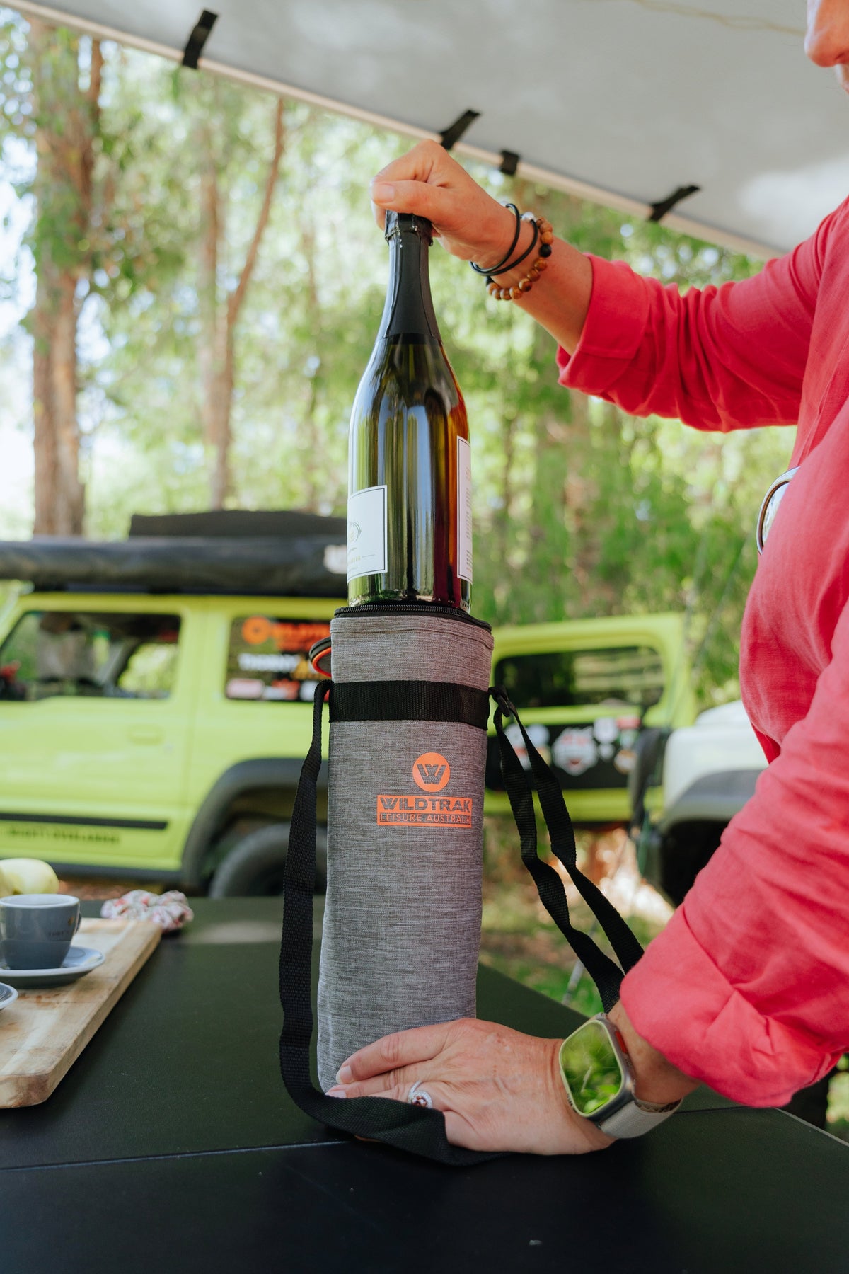 Wildtrak 1.5L Staycool Wine Bottle Soft Cooler Bag with Shoulder Strap - view 10