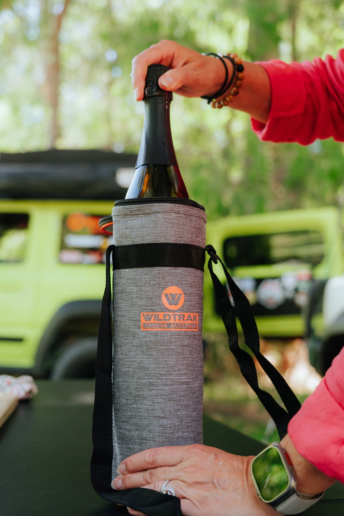Wildtrak 1.5L Staycool Wine Bottle Soft Cooler Bag with Shoulder Strap - view 9