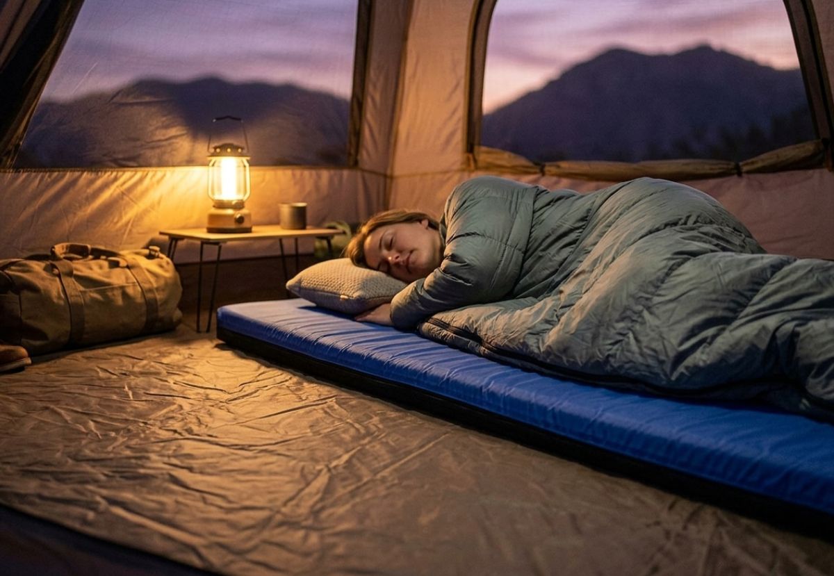 Wildtrak Single 50mm Open Cell Camping Mat 190 x 60 x 5cm, Blue
