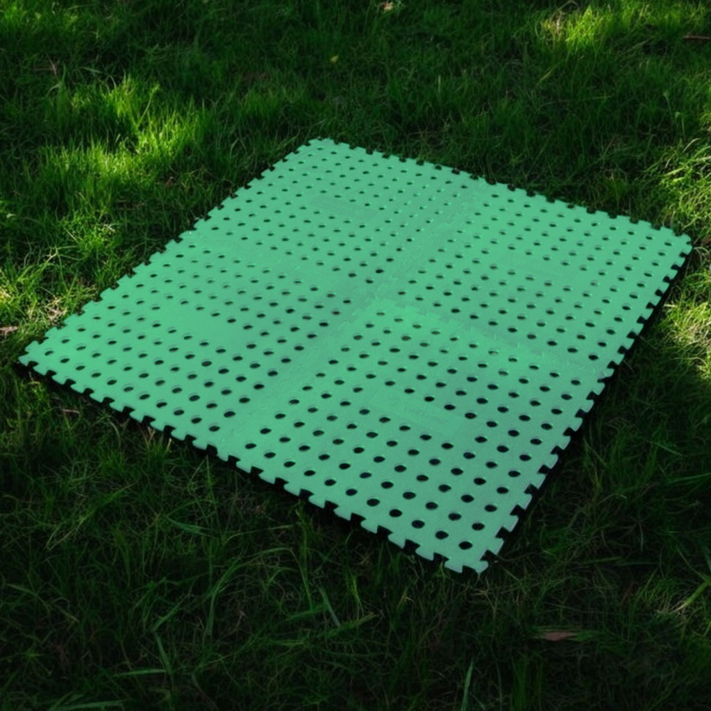 Wildtrak 4 Pack Interlocking Foam Floor Mats Non-Skid, Lightweight - Green 60x60cm - view 6