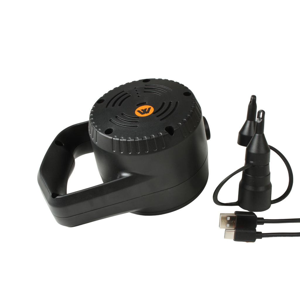 Wildtrak Rechargeable Portable Electric Air Pump with 3 Nozzle, Inflate/Deflate - view 7