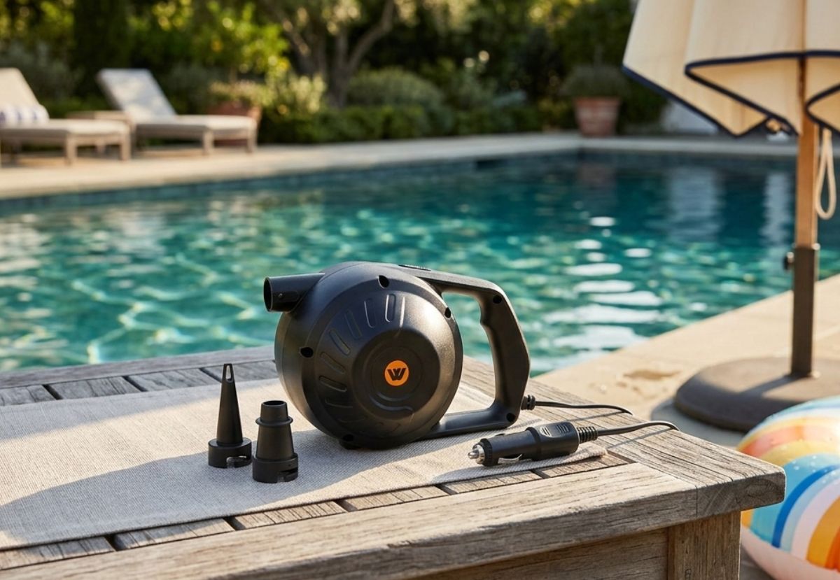 Wildtrak 12V Portable Electric Air Pump, Low Noise, Inflate/Deflate