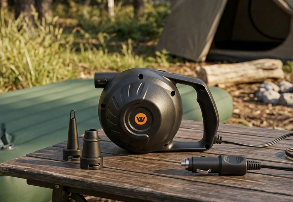 Wildtrak 12V Portable Electric Air Pump, Low Noise, Inflate/Deflate - view 2