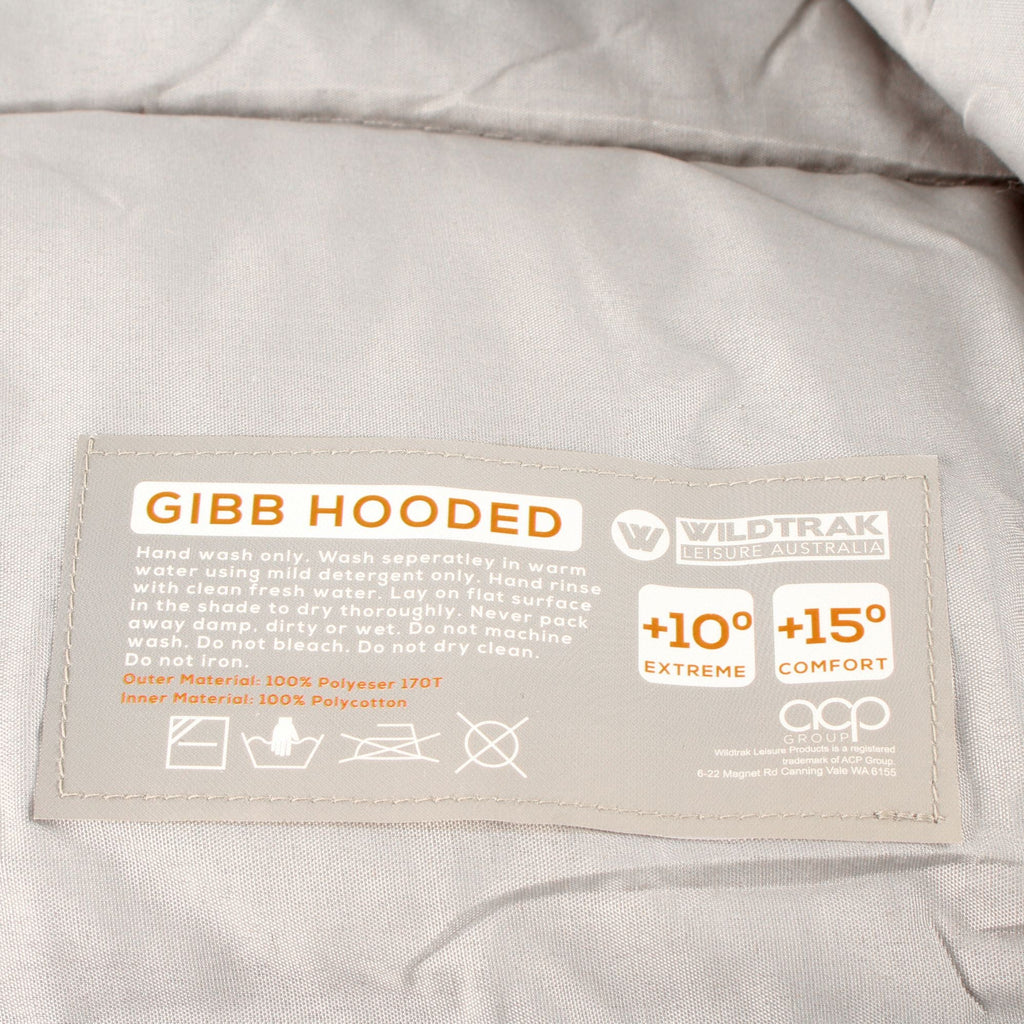 Wildtrak +10°C to +15°C Gibb Hooded Sleeping Bag, 70 x 215cm - view 4