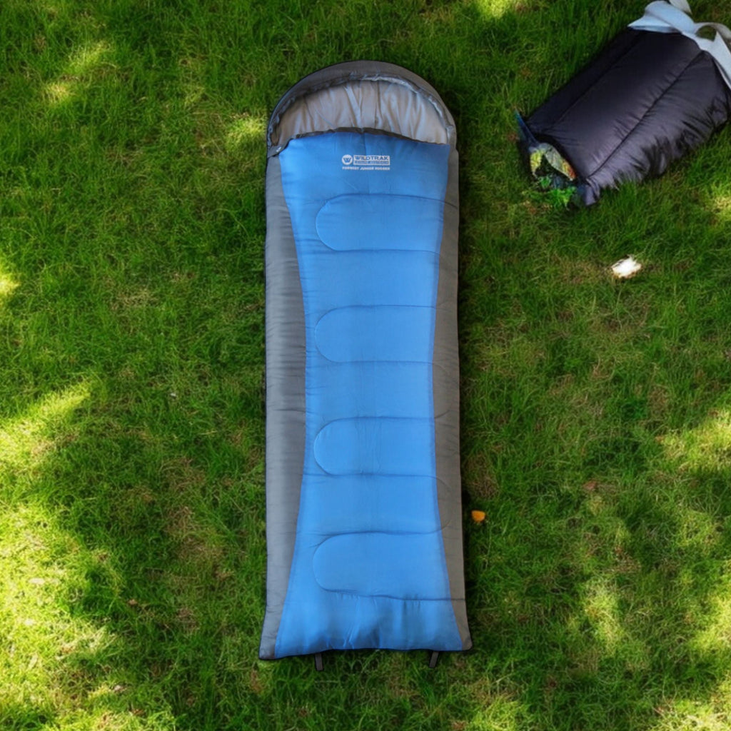 Wildtrak +5°C to +10°C Forrest Junior Kids/Youth Hooded Sleeping Bag, 65 x 205cm - view 2