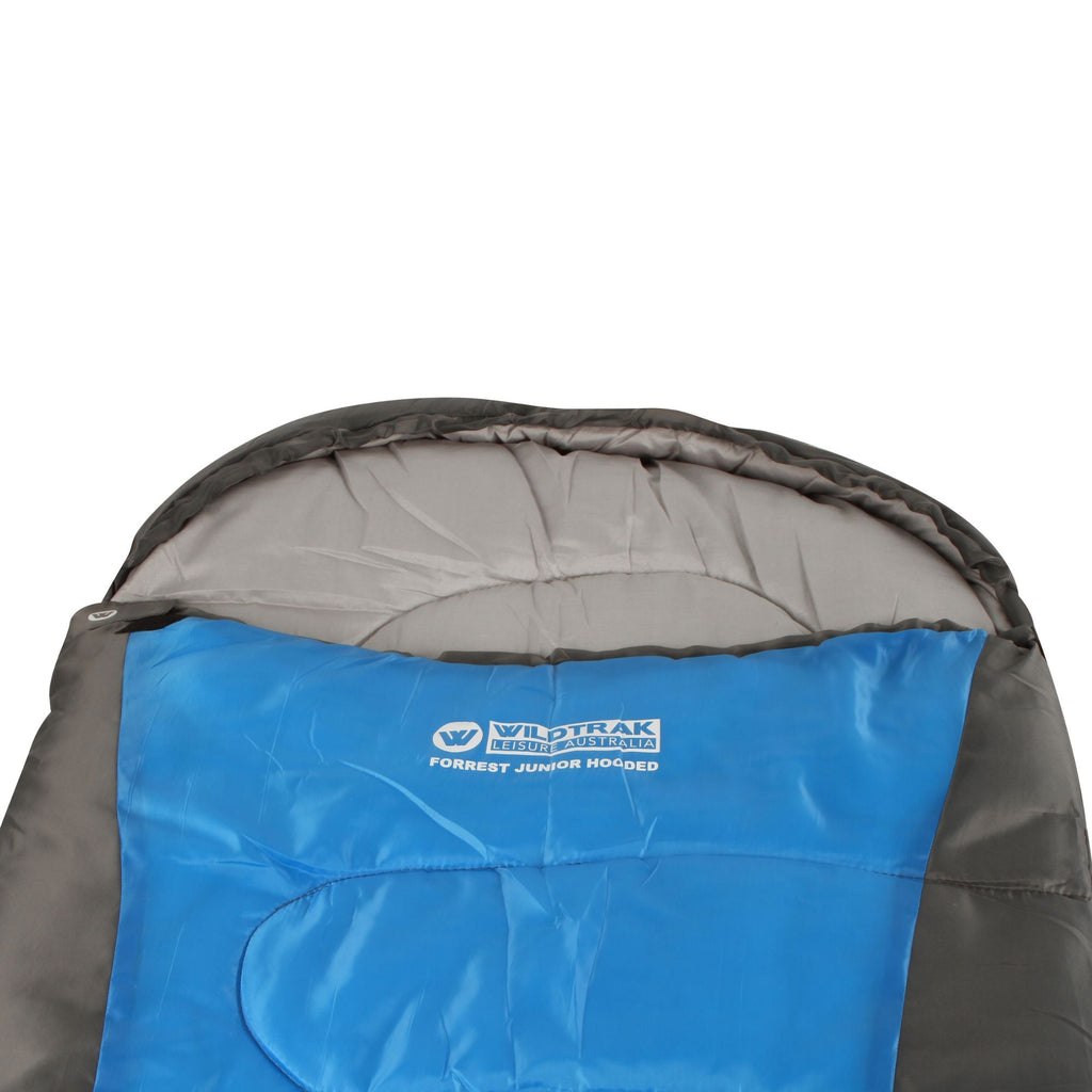 Wildtrak +5°C to +10°C Forrest Junior Kids/Youth Hooded Sleeping Bag, 65 x 205cm - view 3