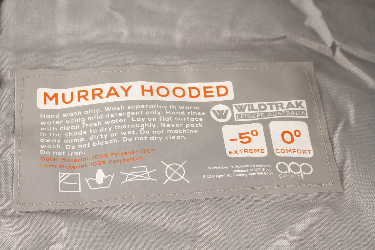 Wildtrak -5°C to -0°C Murray Hooded Sleeping Bag, 80 x 230cm - view 22