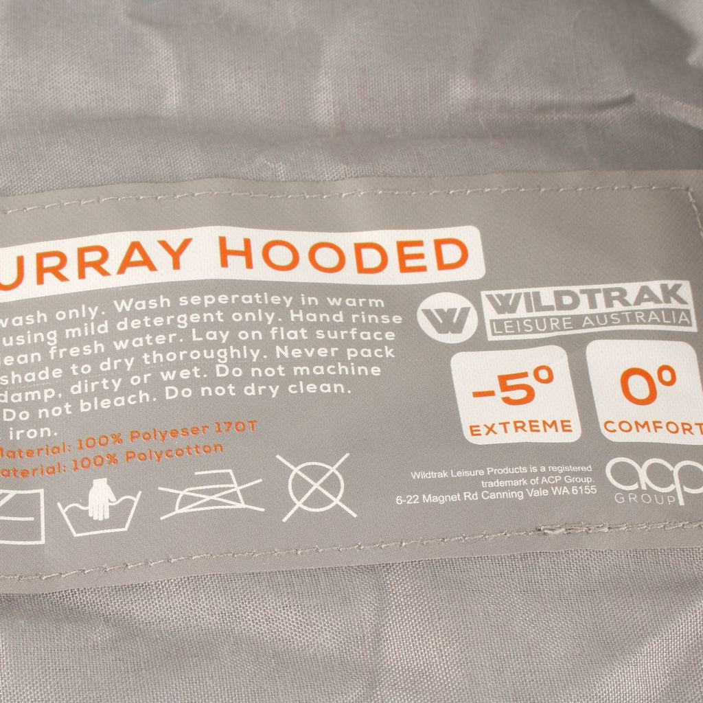 Wildtrak -5°C to -0°C Murray Hooded Sleeping Bag, 80 x 230cm - view 4