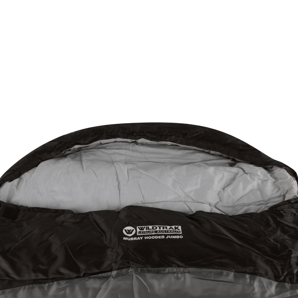 Wildtrak 0°C to -5°C Murray Jumbo Hooded Sleeping Bag, 90 x 24cm - view 6