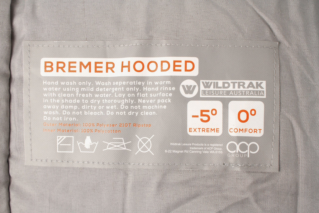 Wildtrak -5°C to 0°C Bremer Junior Kids/Youth Hooded Sleeping Bag, 65 x 170cm - view 17
