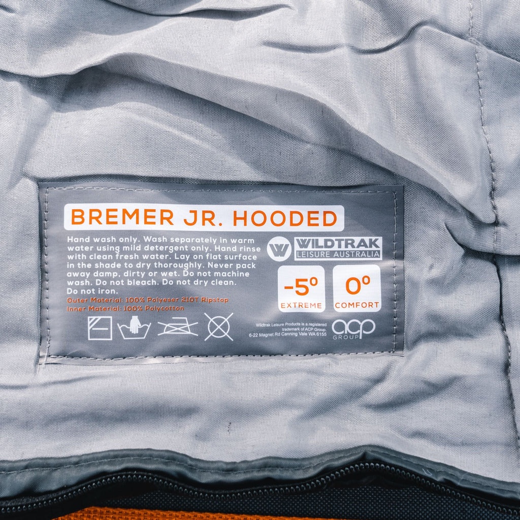 Wildtrak -5°C to 0°C Bremer Junior Kids/Youth Hooded Sleeping Bag, 65 x 170cm - view 4