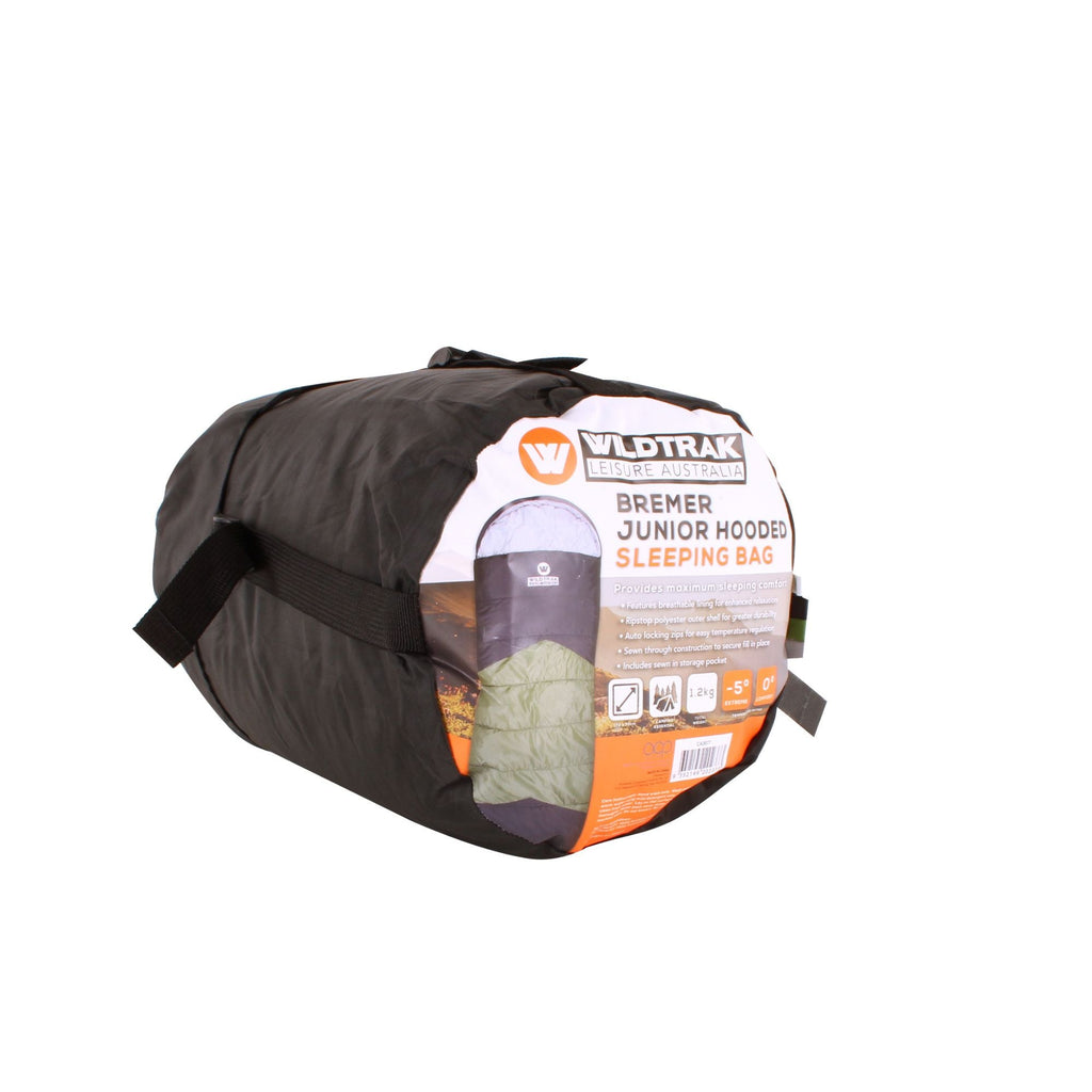 Wildtrak -5°C to 0°C Bremer Junior Kids/Youth Hooded Sleeping Bag, 65 x 170cm - view 11