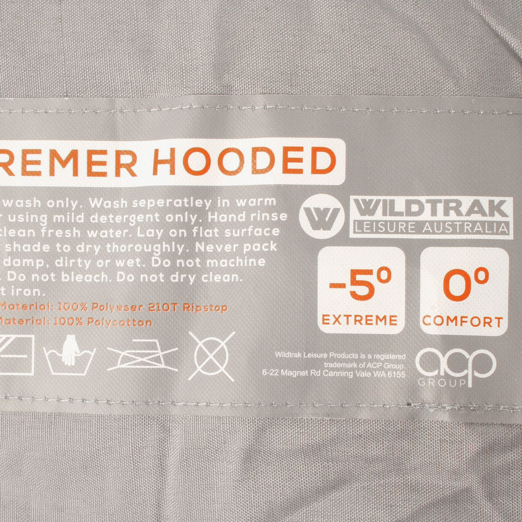 Wildtrak -5°C to 0°C Bremer Hooded Sleeping Bag, 80 x 220cm - view 4