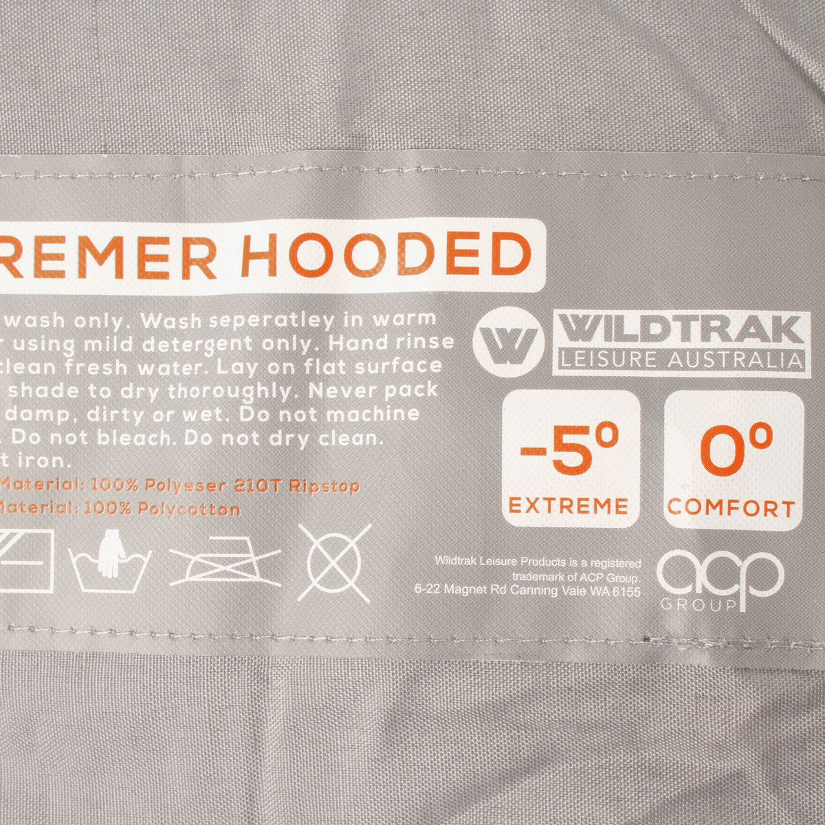 Wildtrak -5°C to 0°C Bremer Hooded Sleeping Bag, 80 x 220cm - view 4